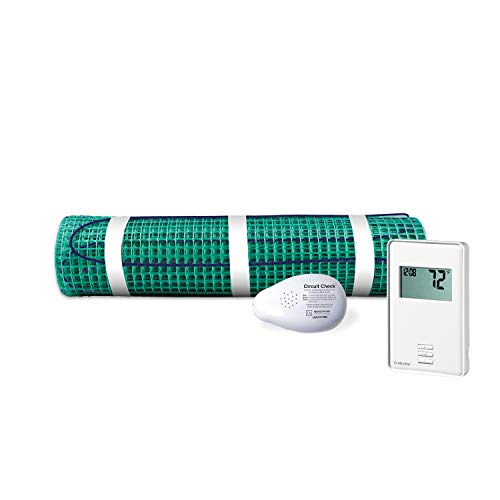 Warmlyyours Trt120-Kit-On-3.0X02 Tempzone Easy Electric Floor Heating Mat Kit, 6 Sq. Ft, Non-Programmable Gfci Thermostat #TOP5