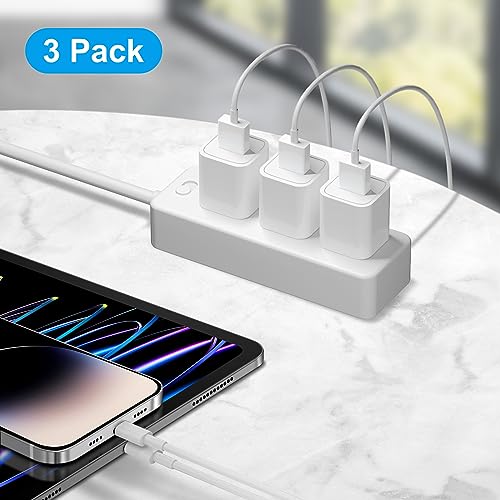 Onxrom K01 Iphone Charger - 3 Pack Usb Wall Charger Cube Block Adapter With 6Ft Usb Fast Charging Cable Compatible With Iphone 14 13 12 11 Pro Max Xr Xs X 8 7 6 Plus thumb #6