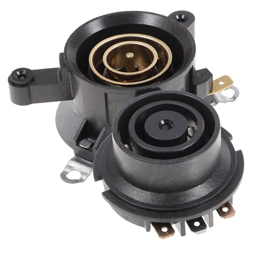 Ciieeo 4 Juegos Base Termostato Control Temperatura para Hervidor Eléctrico de Reemplazo Seguro y Duradero con Acoplamiento de Cobre y Carcasa Abs Resistente Compatible con Modelos con