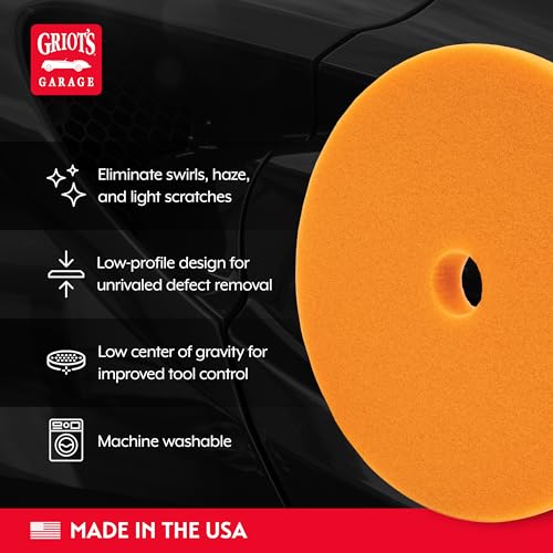 Griot's Garage 6.5" BOSS Correcting Foam Pads for Car Polishing, Buffing, Detailing and Light to Moderate Auto Paint Correction, Durable, Machine-Washable, Pack of 2 by Griot's Garage - Image 3