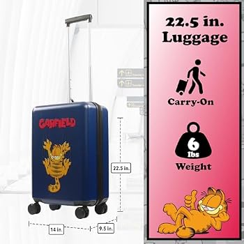 FUL Garfield 22.5 Inch Carry-On Luggage, Hardshell Rolling