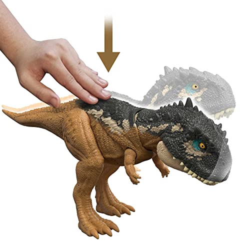 Jurassic World HDX37 - „Ein neues Zeitalter“ Roar Strikers Dinosaurier-Actionfigur mit Brüllgeräuschen & saurierspezifischer Angriffsbewegung, mittelgroß, Dinosaurier Spielzeug für Kinder ab 4 Jahren - Image 4