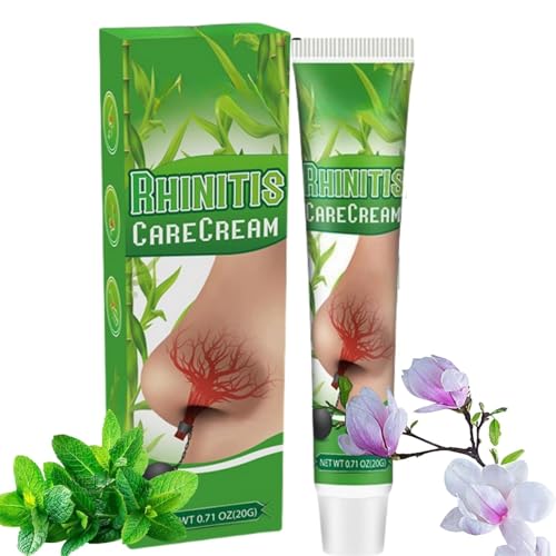 20g Rhi/nitis Moisturizer, Ointment for Scabs, Cream for Sore Inside Nose, Dry Nose Relief, Nasal Spray, Post Drip Treatment, Hydrating Mild, Natural & Safe Soothing