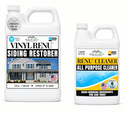 Vinyl Renu Premium Siding Restorer, Revive all siding, 1 Gallon Kit