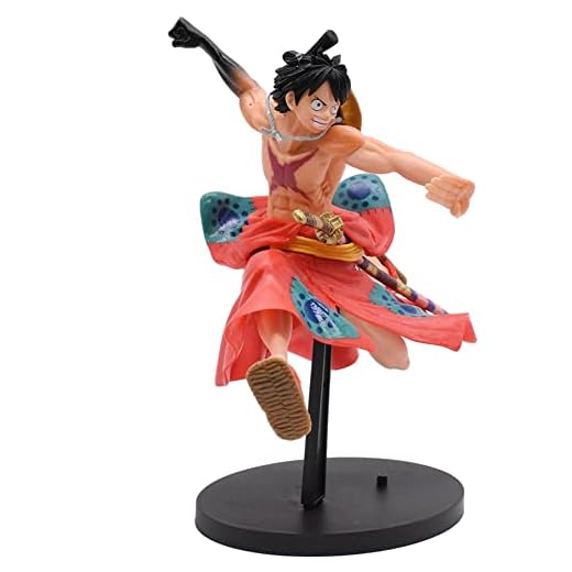 Hilloly One Piece Monkey D. Luffy Figura, 1 PCS One Piece Anime Figura Modelo de Caracteres Modelo Coleccionable Adornos de Escritorio Estatuilla de Juguete - 17 cm