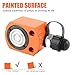HZLZRZ 20 Ton Hydraulic Ram Jack and Single Acting Lifting Cylinders, Porta Power Hydraulic Kit, Industrial Mini Cylinder, Stroke 0.44in (Jack/201)