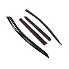 Tuningpros Window Visor Compatible with 2009-2017 Volvo XC60, DGWV2-753 Outside Mount Deflector Rain Guard Dark Smoke, 4 Pcs Set #1