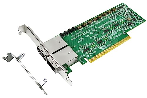 Adaptador PCIe x16 Gen4 con ReDriver y Dual-Port Mini SAS HD