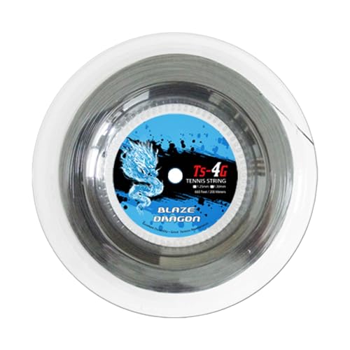 Cuerdas para raquetas, carrete de cuerda de tenis, cuerda de tenis 4G con placa grande, cuerda de tenis, alambre duro para entrenamiento, alambre de raqueta para personas con ligera muñeca, hombros y