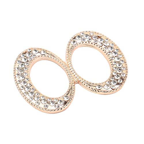 Image of Fashion Scarf Buckle Ring Clip Pin with Dazzling Crystal Rhinestone
