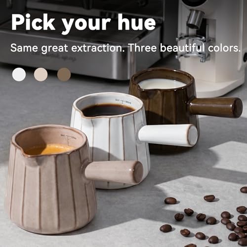 Vaso medidor cerámico con asa 6 oz capacidad miniatura 5