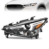 ELH LED DRL Headlight Assembly Compatible With 2017-2021 17-21 Mazda CX-5 w/AFS Projector Headlamp Replacement 17 18 19 20 21 Mazda CX-5 Driver Side