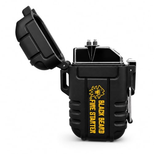 Encendedor Recargable Resist. Al Viento y Agua Black Beard miniatura 1