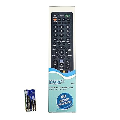 HQRP Remote Control Compatible with Sony KDL-52V4100 KDL-52V5100 KDL-52VE5 KDL-52VL150 KDL-52W3000 KDL-52W4100 KDL-46V4100 KDL-46V5100 KDL-46VE5 KDL-46VL130 LCD LED HD TV Smart 1080p 3D Ultra 4K