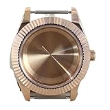 Gladiaond 1 cassa for orologio curva scanalata da 36 mm, in zaffiro, impermeabile, for NH35, NH36, NH38/34, quadrante 28,5, cinturino Oyster in acciaio 316L(No strap 16)