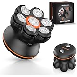 MAXGROOM スキンヘッド用シェーバー 7Dスキンヘッド マグネット着脱式 坊主用 頭髪 電動シェーバー メンズ 7000RPM 高速モーター IPX6防水 乾湿両用 回転 ひげそり 髭剃り バリカン LEDディスプレイ コードレス 充電式 父の日 プレゼント ギフト