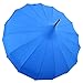 Kung Fu Smith Ladies Pagoda Parasol Umbrella, Vintage Sun Parasol UV Protection, Blue Parasol for Sun Protection