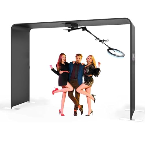 Cabina de fotos superior con rotación automática de 360 grados, portátil y fácil de instalar para selfies de bodas y fiestas