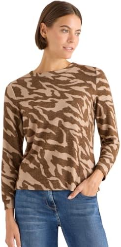 Cecil Damen Gemustertes Melange Shirt