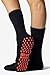 Heat Holders Men's Thermal Gripper Slipper Socks Size 7-12 US Black/red