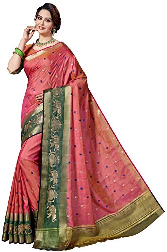 Image of MSRETAIL Silk Saree with Blouse Piece