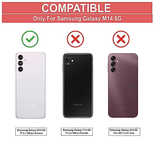 Image of COVERBLACK Rubber Back Cover for Samsung M14 5G - SM-M146B - Transparent