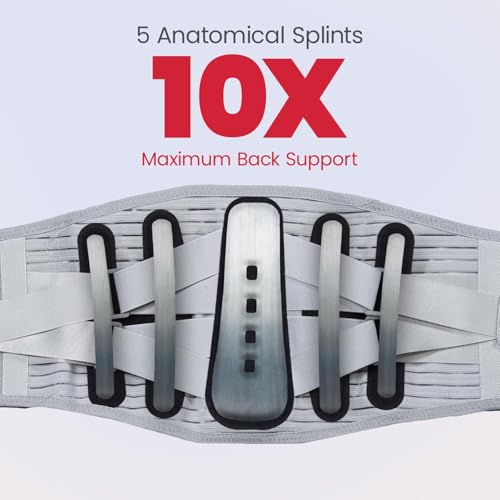 Image of AGEasy (Max Group) Spine Pro Belt for Lower Back Pain Relief, Sciatica, Muscle Strains, and Spinal Recovery | Adjustable Lumbar Support Belt for Men & Women | Improves Posture, Reduces Discomfort | Orthopedic LS Belt (XL)