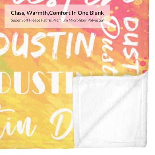 Name Blanket Personalized Name Blanket Customized Blanket with Name Text for Adult Kid Birthday Christmas Mothers Fathers Valentines Day Gift