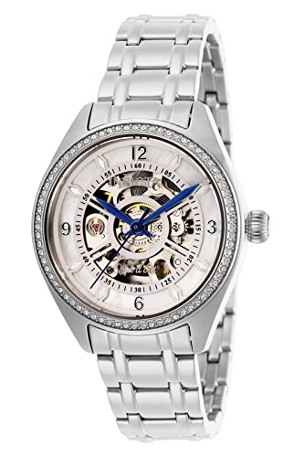 Invicta Objet D Art Automatic Crystal White Dial Ladies Watch 26355