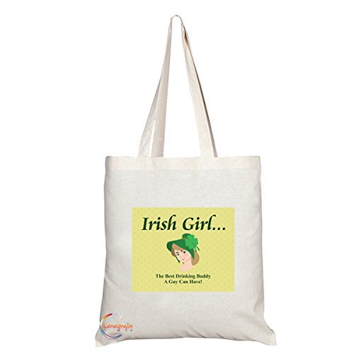 Coralgraph Inc TB035 - Bolso Bandolera con asa Larga para niña Irlandesa, diseño ecológico