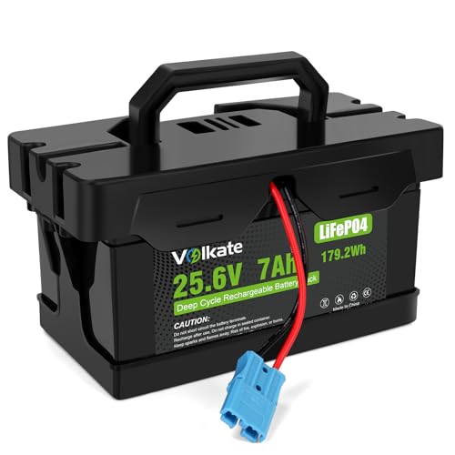 24V 7Ah 20Hr Rechargeable LiFePO4 Battery, 24 Volt Lithium Iron Phosphate Replacement Battery for 12FM7, Compatible with Dynacraft Joywhale Huffy Torex Realtree UTV Ride On Cars Toys