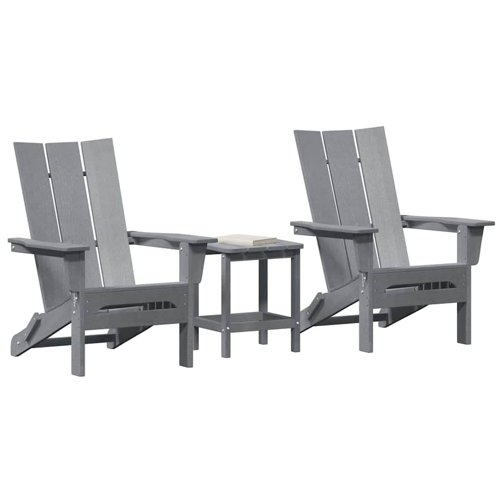Chaise de Jardin parfaite pour extérieur lot de 3 gris clair