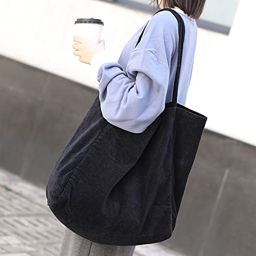 BXCNCKD Women's casual bag Women's corduroy large capacity handbag Women's casual shoulder bag2