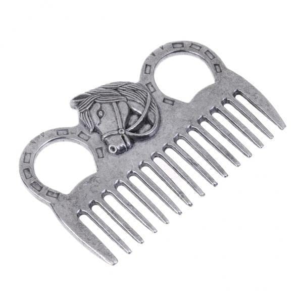 3xStainless Steel Polished Horse Pony Grooming Comb Tool Currycomb Accessory-image-41