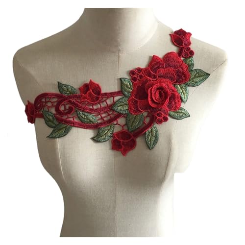 Dentelle brodée 3D accessoire couture indispensable pour masquer un accroc