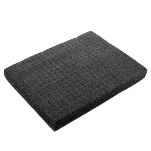 HAPINARY Foam Gap Filler Packing Foam Pad Foam Squares Pick and Foam Drawer Foam Liner Case Replacement Foam Insert Cube Foam Pad Pre Cubed Foam Insert Cuttable Foam Inserts Foam Mat Black