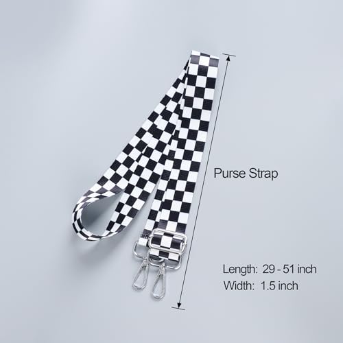 Image of chushui Silver Hardware Purse Strap,Replacement Crossbody Adjustable Shoulder Strap for Handbag Bag