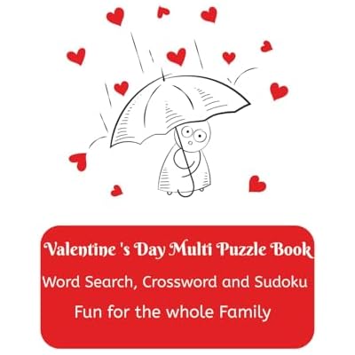Valentine's Day Multi Puzzle Book Word Search, Crossword and Sudoku