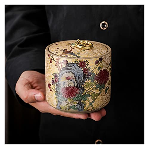 Boîtes à thé de stockage scellées en céramique émaillée pour thé et café D - 5