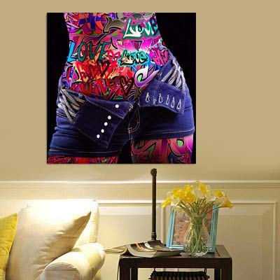 AJleil Puzzle 1000 Piezas Obra Popular de la Imagen del Color del Arte del Culo Atractivo de la Pintada Puzzle 1000 Piezas educa Gran Ocio vacacional, Juegos interactivos familiares50x75cm(20x30inch)