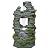 Alpine Corporation WIN1648 39" Stacked Stone Rainforest Fountain with Cool White LED Lights – Cascading Waterfall Feature for Garden, Patio, and Outdoor Décor