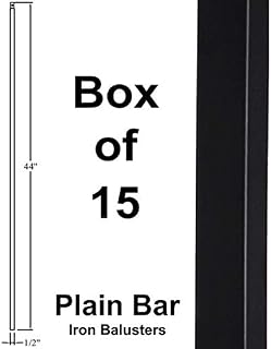 1/2" Stair Railing Iron Balusters (15-Pack) Plain BAR Stair Parts Modern Hollow