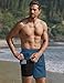 Ekouaer Men Beach Trunk Bathing Suit Fashion Square Cut Board Shorts Beachwear 6