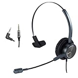LANGLEBIG und 2 JAHRGARANTIE: Wir versprechen 45-tägige Geld-zurück und eine 24-monatige Garantie. Robustes Design mit hochwertige Kunststoffe und Mikrofon macht diesen Festnetztelefonen Headset stabiler und haltbarer, evlar-verstärktes Kabel und hochwertige Materialien für lange Performance.