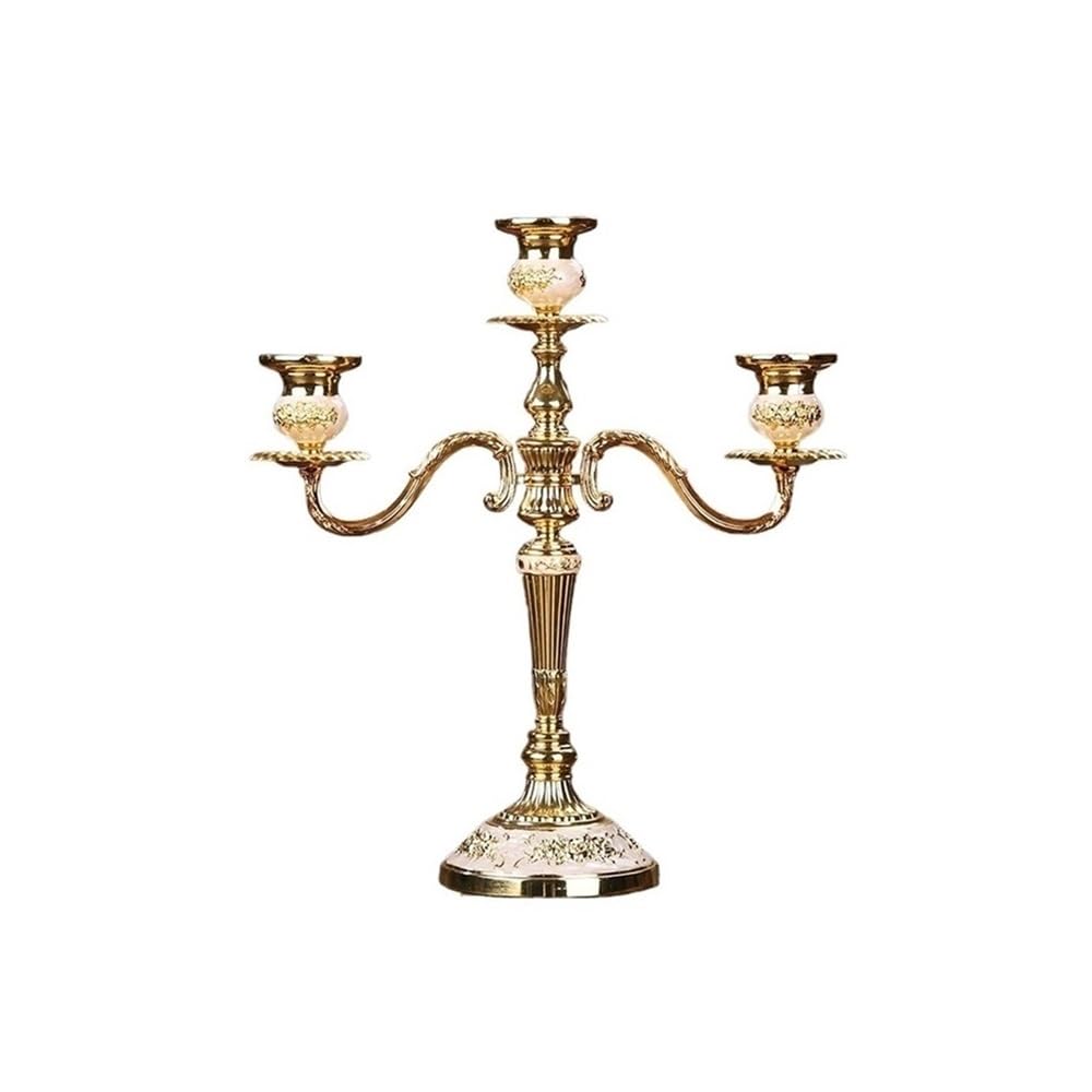 Candle Holder European retro three-head candle holder home wedding props decorative candlestick