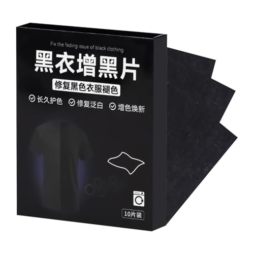 Opiniones de Pintura para Teñir Ropa del mes. 50 Tinte de tela negro, ligero, 10 piezas de color intensivo, tabletas de restauración de camisa de pintura, poliéster y algodón, lino y lana, lavado | de restauración de lana de...