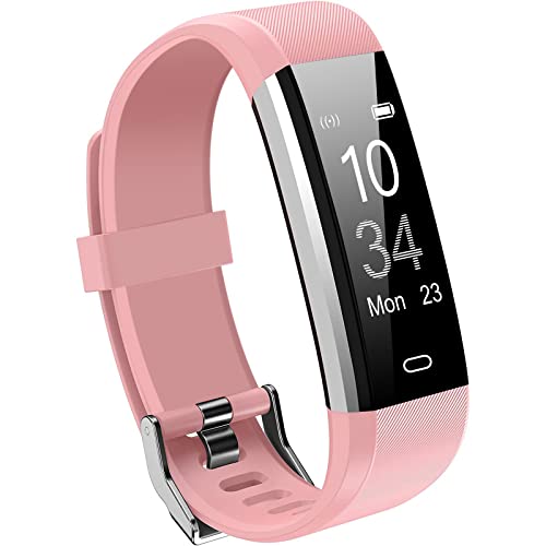 Poiuzet Fitness Tracker, Activity Tracker with Heart Rate and Sleep Monitor, Waterproof Health and Step Tracker for Women Men, Calories Counter Pedometer Watch with Call & Message Alert