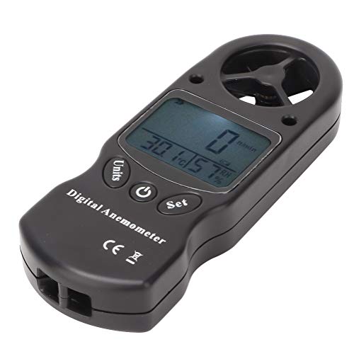 Digitaler Windmesser,TL-300 3-in-1-Handheld Multifunktions-Mini-Windgeschwindigkeitsmesser Messgerät Thermometer Hygrometer mit Hintergrundbeleuchtung Drachenfliegen Segeln Surfen Paragliding