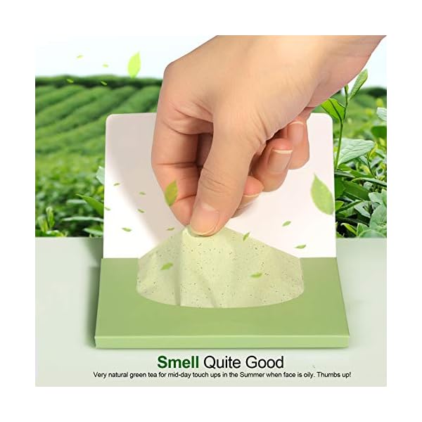 Teenitor Oil Blotting Sheets for Face, 800 Sheets Oil Absorbing Sheets for Face, Natural Green Tea Blotting Paper for Oily Skin, Face Oil Sheets for Your Face Oil Wipes for Face, Oil Control Film