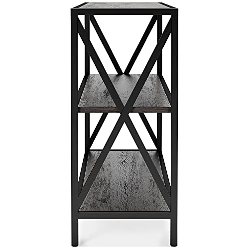Signature Design By Ashley Freedan Urban 3-Tier Bookshelf, Dark Gray #TOP5